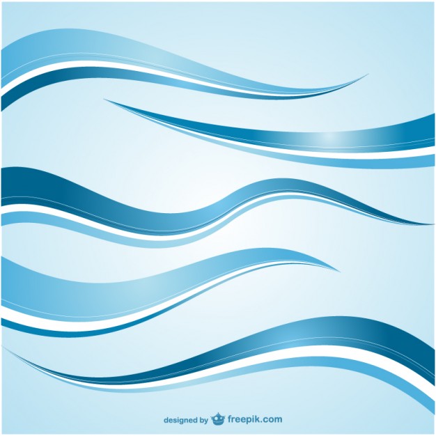 626x626 Abstract Blue Waves Vector Free Download