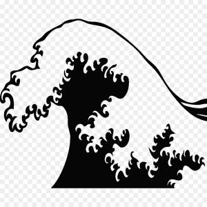 300x300 Royalty Free Clip Art Vector Logos Of Black And Blue Waves