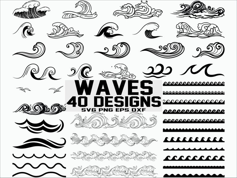 Wave Silhouette Vector at Vectorified.com | Collection of Wave ...