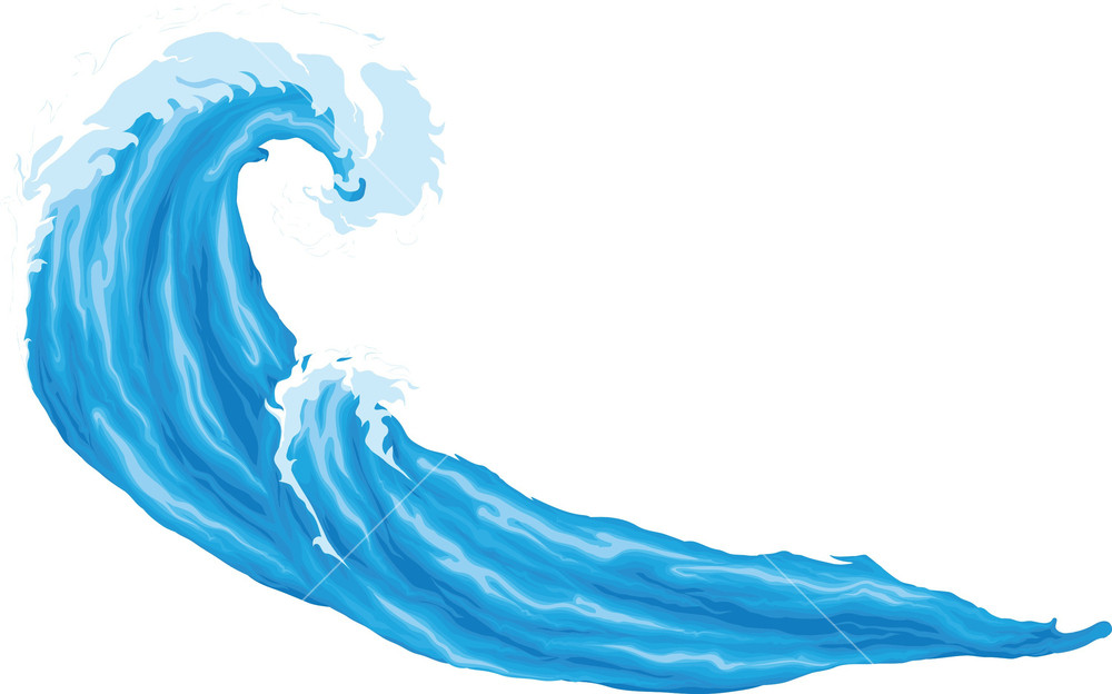1000x624 Waves Vector Element Royalty Free Stock Image