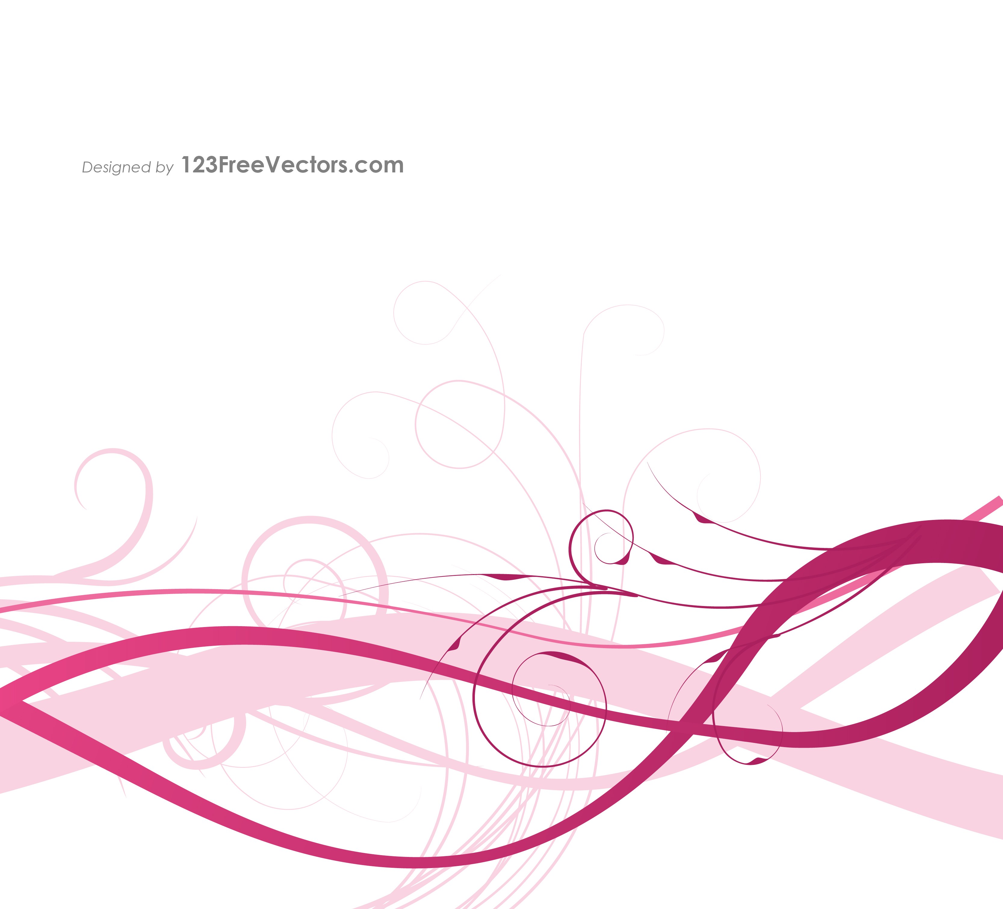 3333x3021 Floral Wave Vector