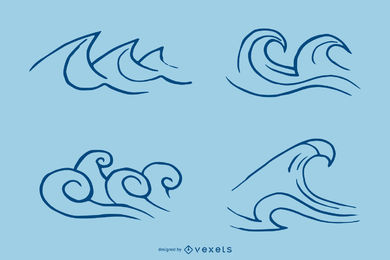 390x260 Wave Vector Graphics To Download