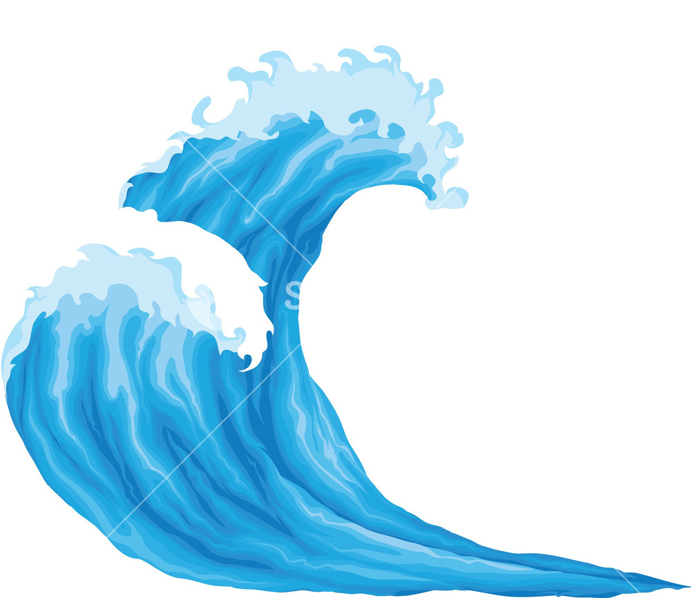 1000x866 Waves Vector Element Royalty Free Stock Image