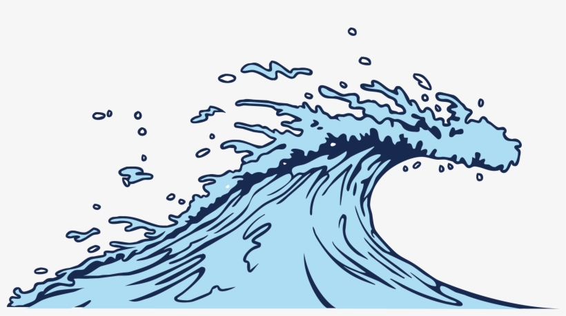 820x459 Wind Wave Clip Art Blue Waves Material