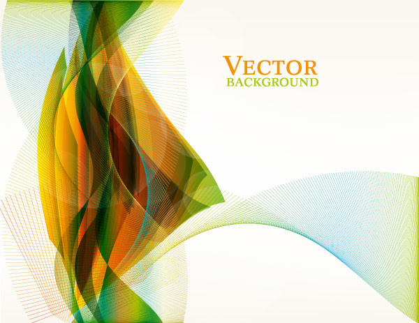 600x463 Free Abstract Colorful Wave Vector Background
