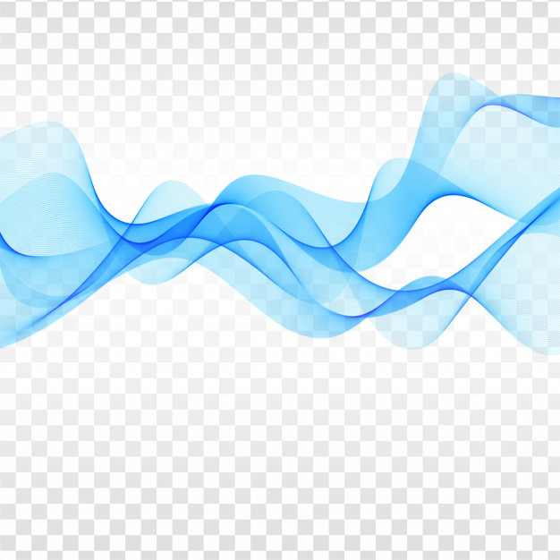626x626 Transparent Blue Wave Vector Background
