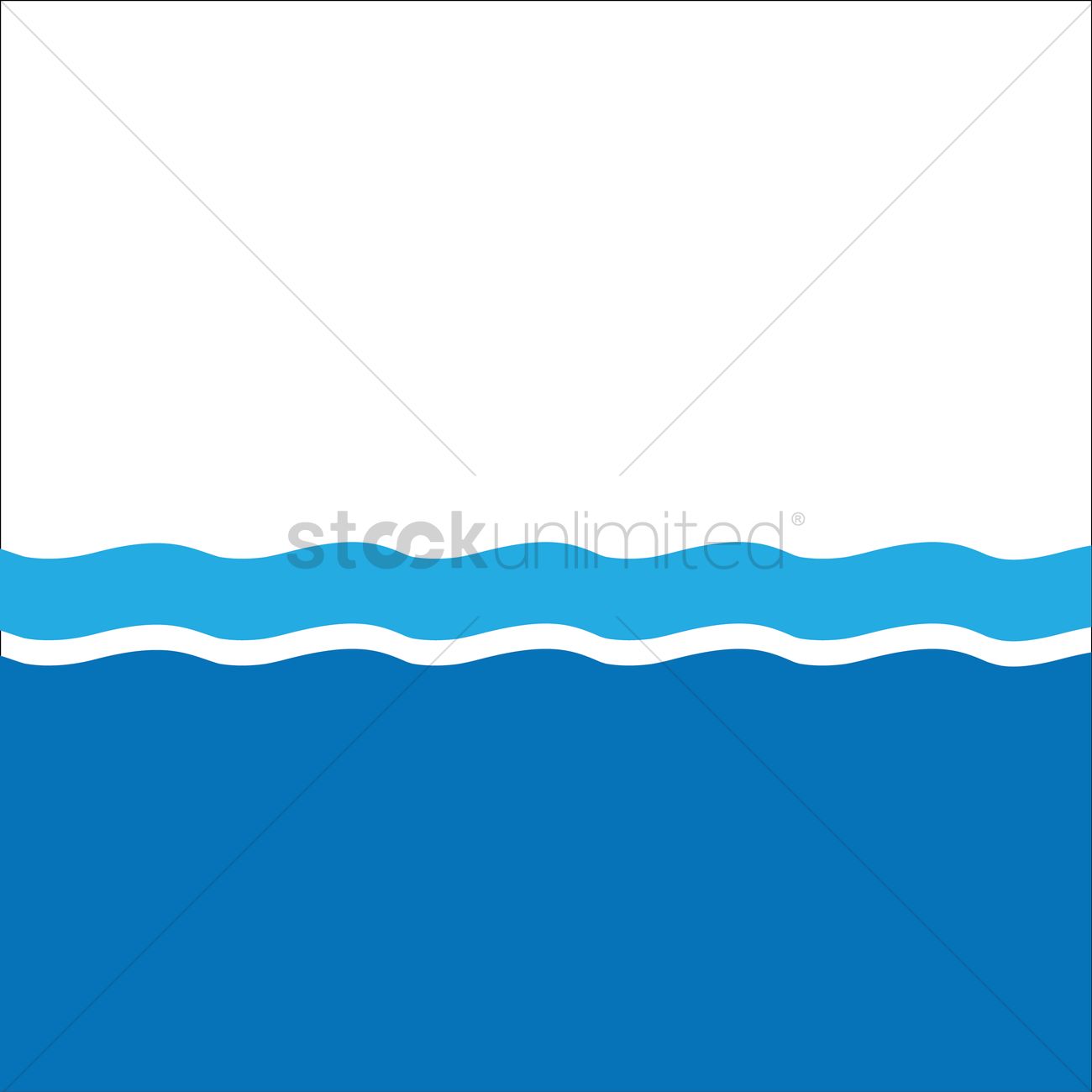 1300x1300 Water Waves Vector Image