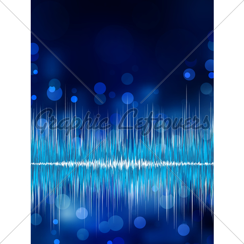 500x500 Abstract Bokeh Waveform Vector Background Gl Stock Images