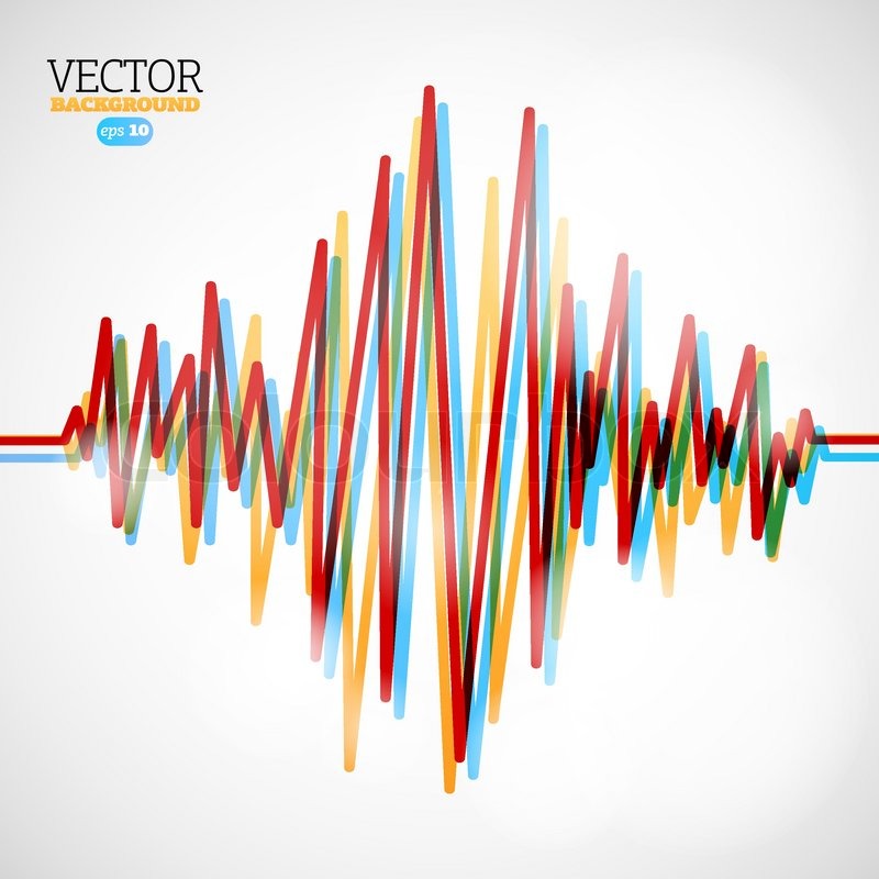 800x800 Waveform Vector Background Stock Vector Colourbox