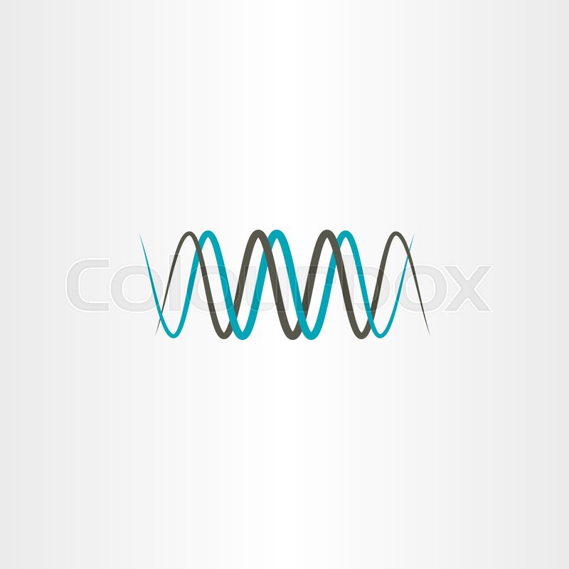 800x800 Frequency Wavelength Logo Vector Stock Vector Colourbox