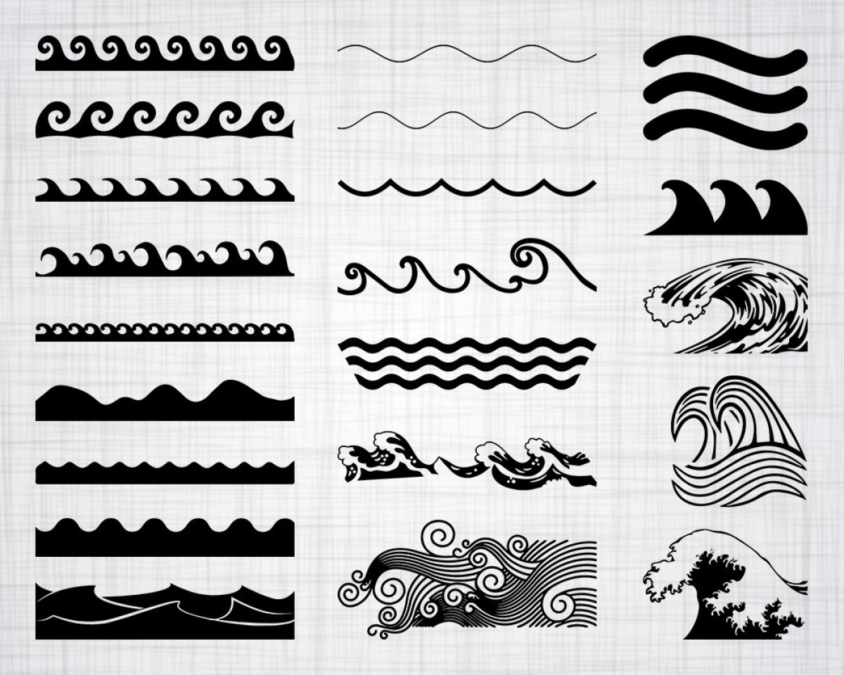 1200x960 Wave Bundle Wave Wave Clipart Hoodamath