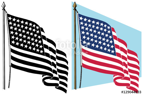 American Flag Waving In The Wind Stock Image And Royalty Free 500x334 American Flag Waving In The Wind Stock Image And Royalty Free