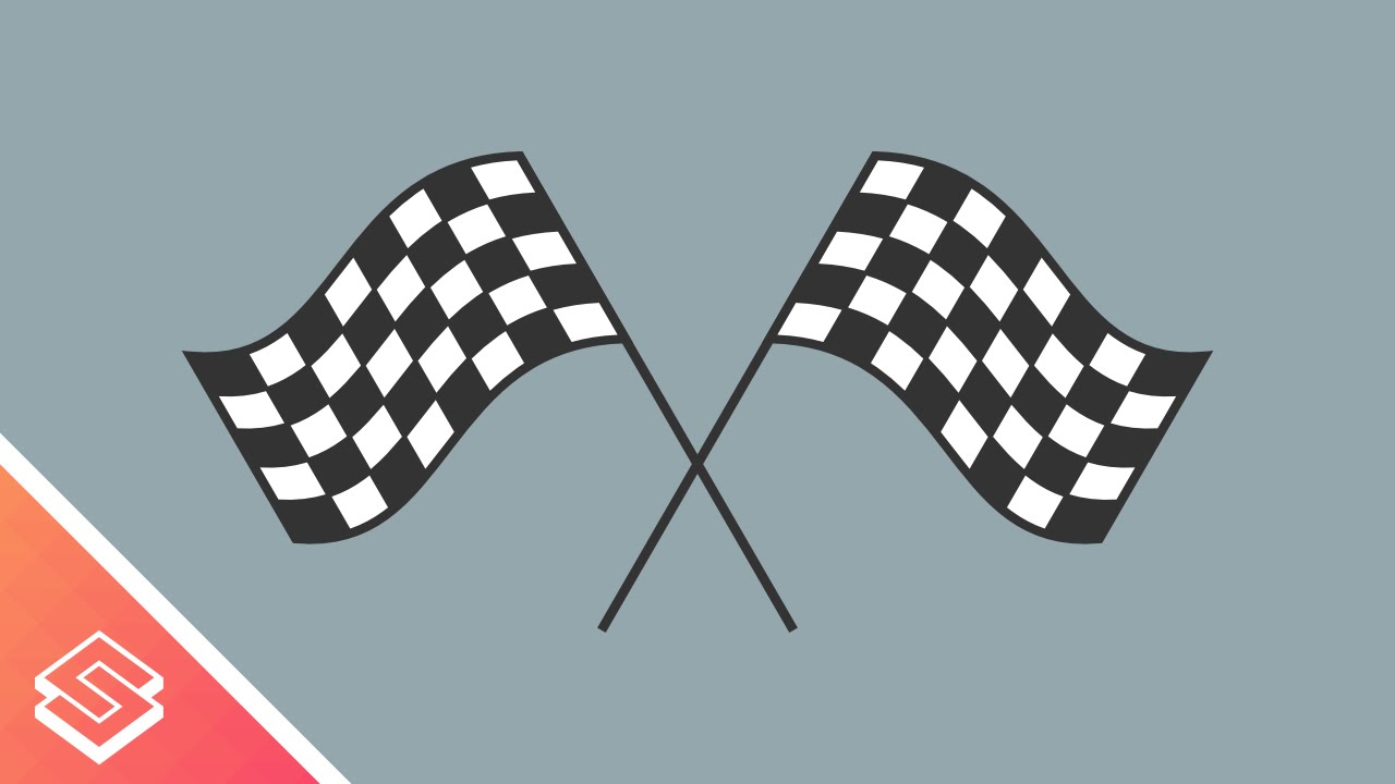 1280x720 Inkscape For Beginners Vector Checkered Flag