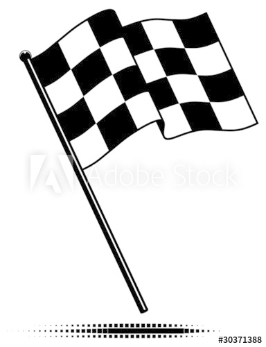 Waving Checkered Flag Vector At Vectorified.com | Collection Of Waving ...