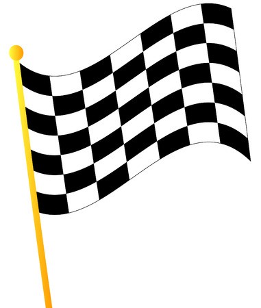 Waving Checkered Flag Vector at Vectorified.com | Collection of Waving ...