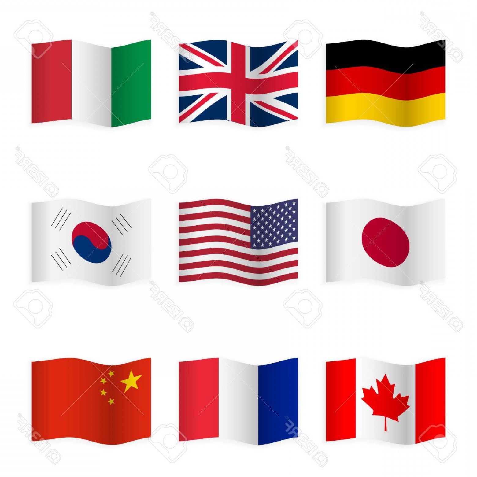 Photostock Vector Waving Flags Of Different Countries Flag Icons 1560x1560 Photostock Vector Waving Flags Of Different Countries Flag Icons