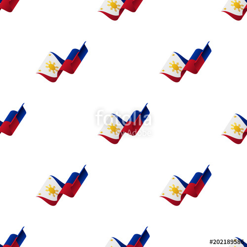 Seamless Pattern With Waving Flag Philippines Flag Vector 500x500 Seamless Pattern With Waving Flag Philippines Flag Vector