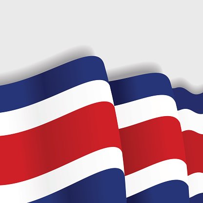 Costa Rican Waving Vector Premium Clipart 416x416 Costa Rican Waving Vector Premium Clipart