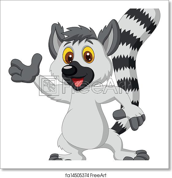 Free Art Print Of Lemur Cartoon Waving Hand Vector Illustration 561x581 Free Art Print Of Lemur Cartoon Waving Hand Vector Illustration