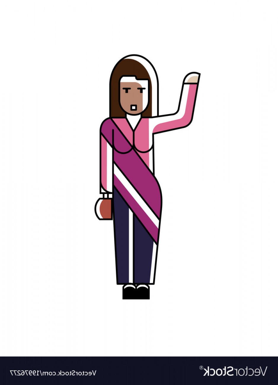 Indian Woman With Ladies Handbag Waving Hand Vector Soidergi 938x1296 Indian Woman With Ladies Handbag Waving Hand Vector Soidergi