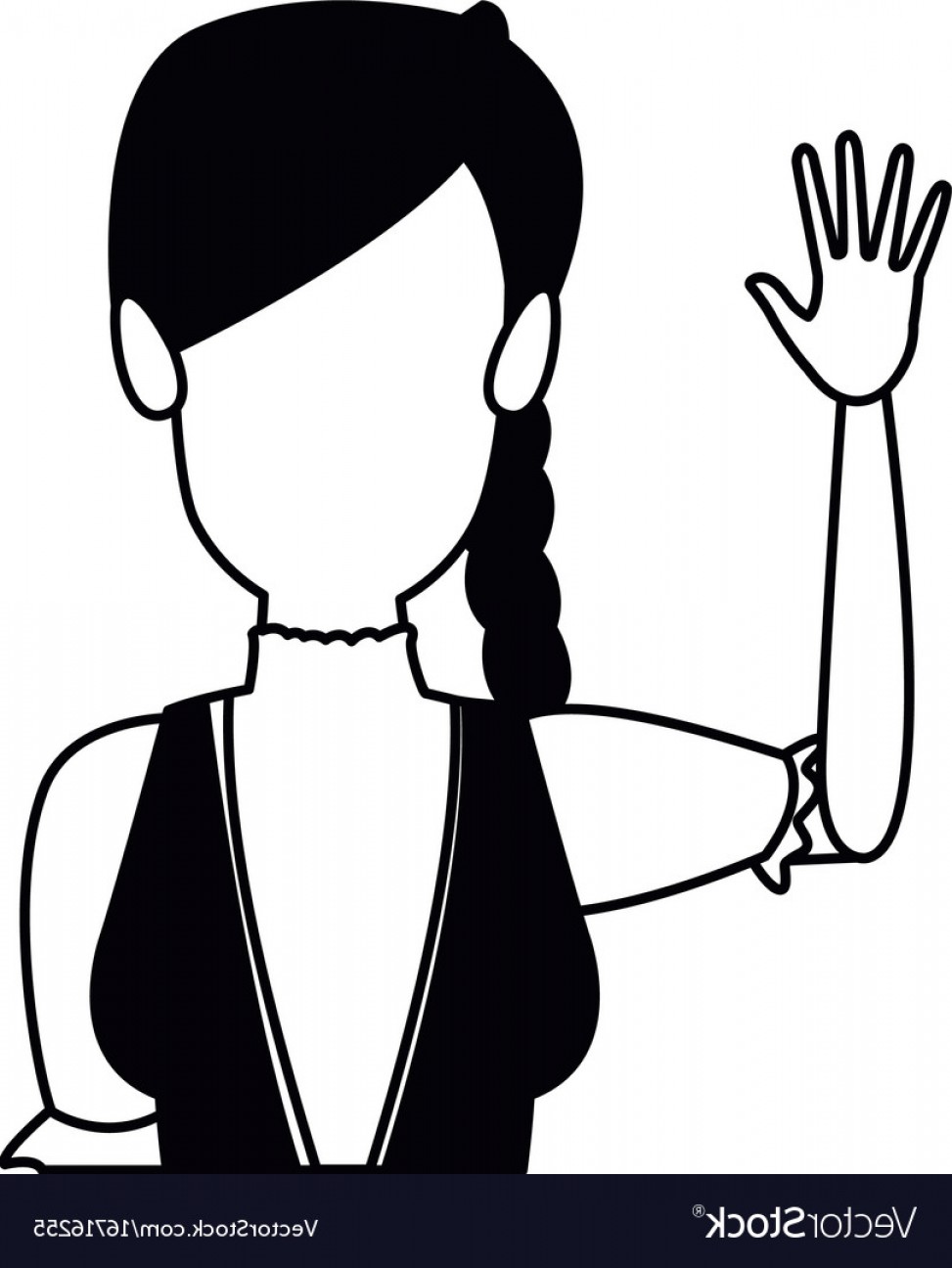Portrait Happy Swiss Woman Waving Hand Vector Soidergi 973x1296 Portrait Happy Swiss Woman Waving Hand Vector Soidergi