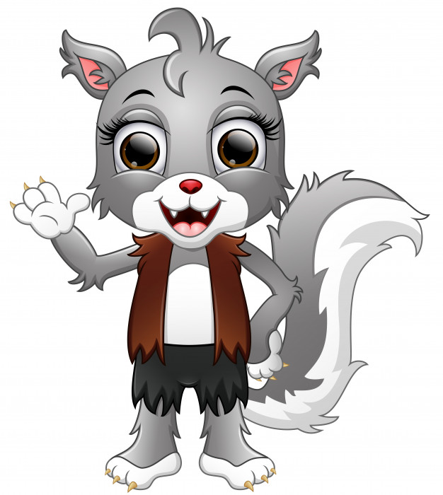Werewolf Cartoon Waving Hand Vector Premium Download 626x700 Werewolf Cartoon Waving Hand Vector Premium Download