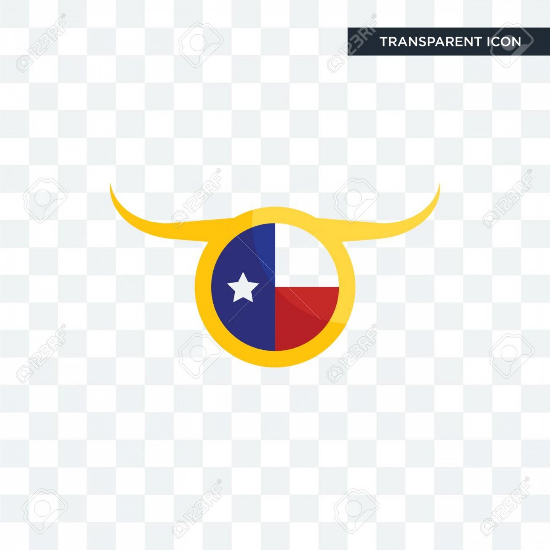 1872x1872 Texas Flag Vector Studiogrfx