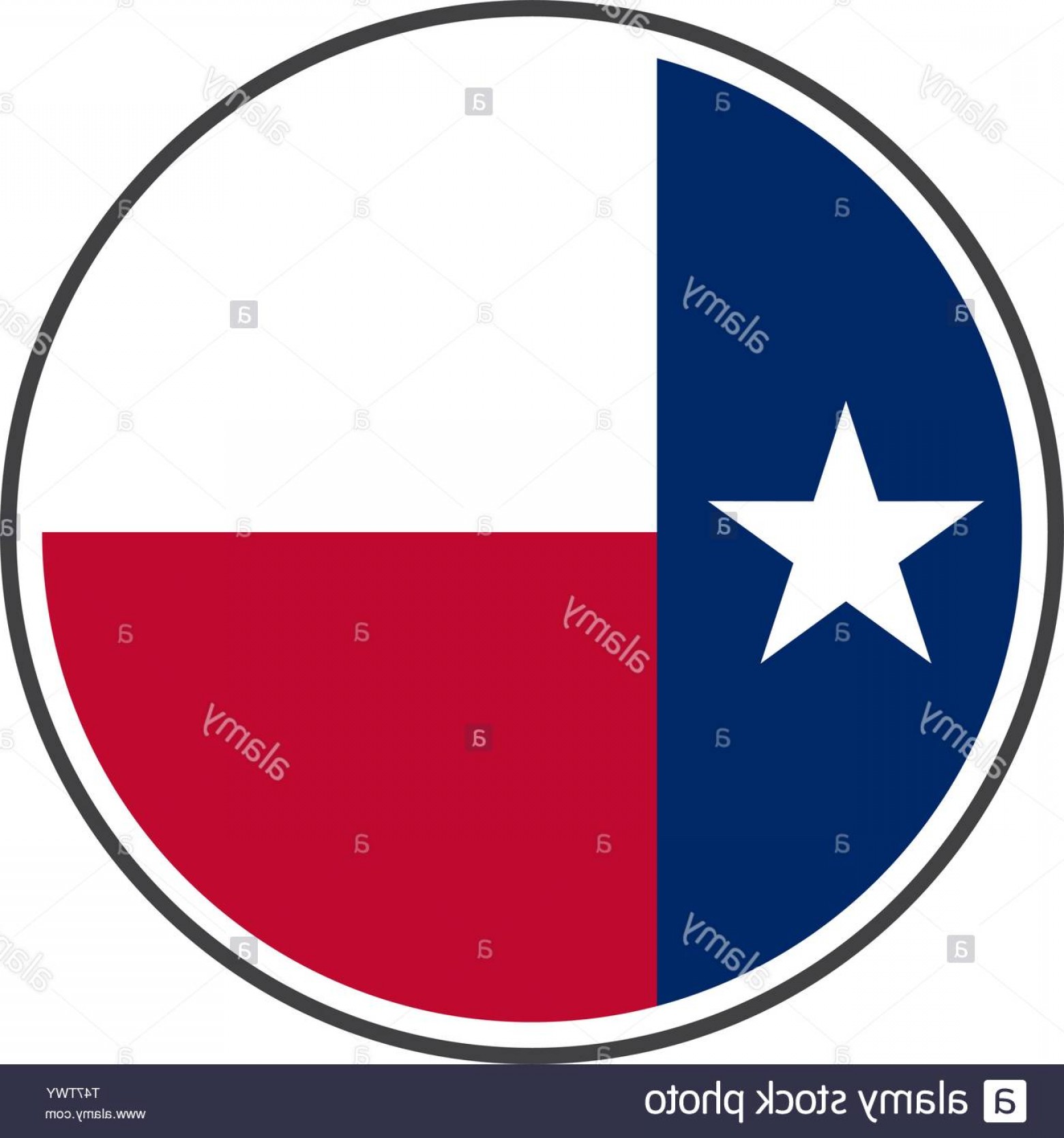 1560x1668 Circle Texas Flag With Icon Vector Isolated On White Background