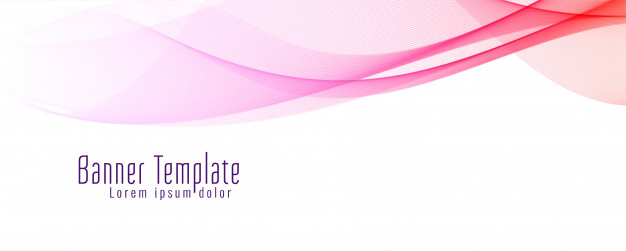 Modern Wavy Banner Template Vector Free Download 626x251 Modern Wavy Banner Template Vector Free Download