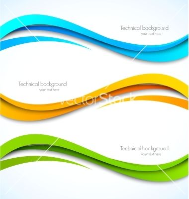 Set Of Wavy Banners Vector 380x400 Set Of Wavy Banners Vector