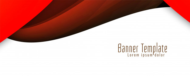 Stylish Modern Wavy Banner Vector Free Download 626x251 Stylish Modern Wavy Banner Vector Free Download