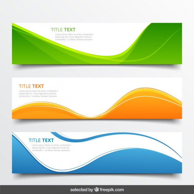 Abstract Wavy Banners Vector Free Download 626x626 Abstract Wavy Banners Vector Free Download