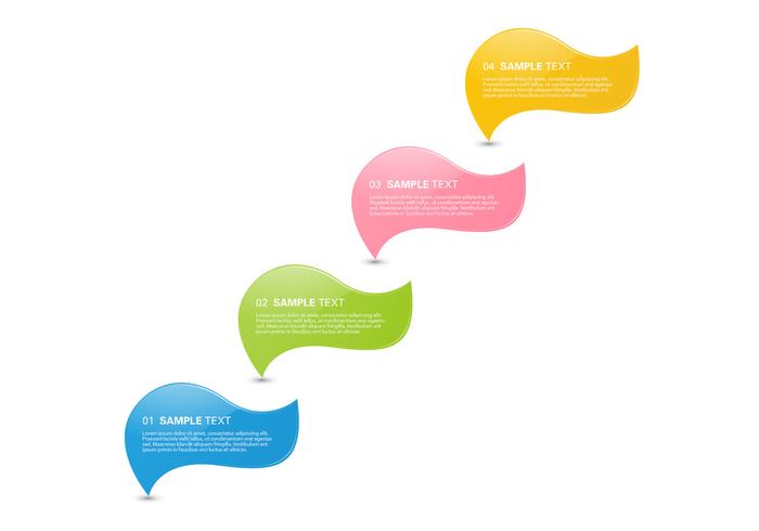 Wavy Bubble Banner Vector Set 700x490 Wavy Bubble Banner Vector Set