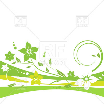 Green Floral Wavy Border Vector Image Of Backgrounds, Textures 400x400 Green Floral Wavy Border Vector Image Of Backgrounds, Textures
