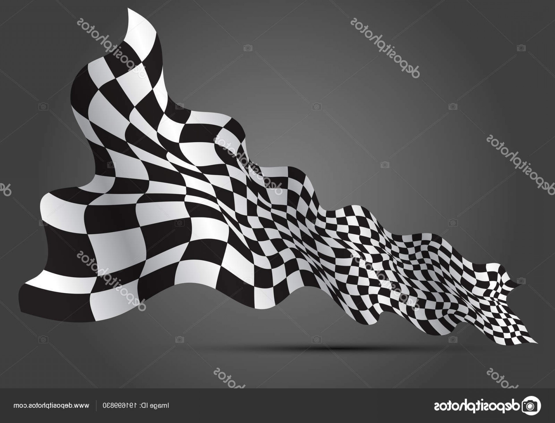1920x1464 Stock Illustration Checkered Flag Wave Gray Design Handandbeak
