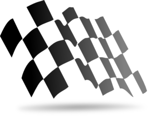 299x234 Checkered Flag Clip Art