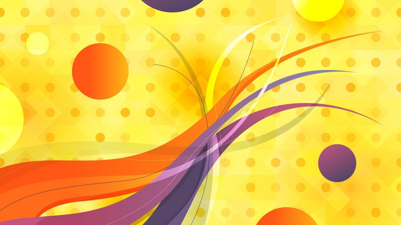 Free Vector Abstract Circles And Wavy Lines 1280x719 Free Vector Abstract Circles And Wavy Lines