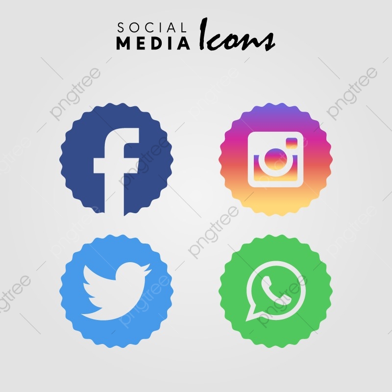 Modern Colorful Wavy Circles Social Media Logotype Collection 800x800 Modern Colorful Wavy Circles Social Media Logotype Collection