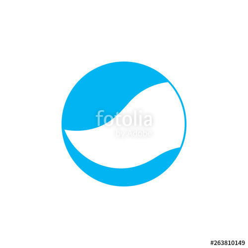 Simple Curves Wavy Circle Geometric Logo Vector Stock Image 500x500 Simple Curves Wavy Circle Geometric Logo Vector Stock Image