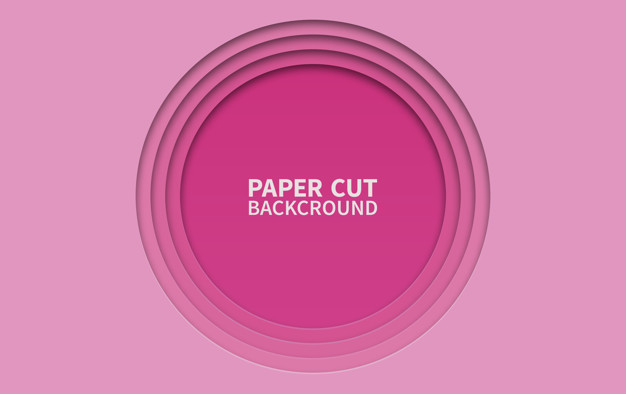 Circle Paper Cut Background Wavy Pink Layers Vector Premium 626x394 Circle Paper Cut Background Wavy Pink Layers Vector Premium