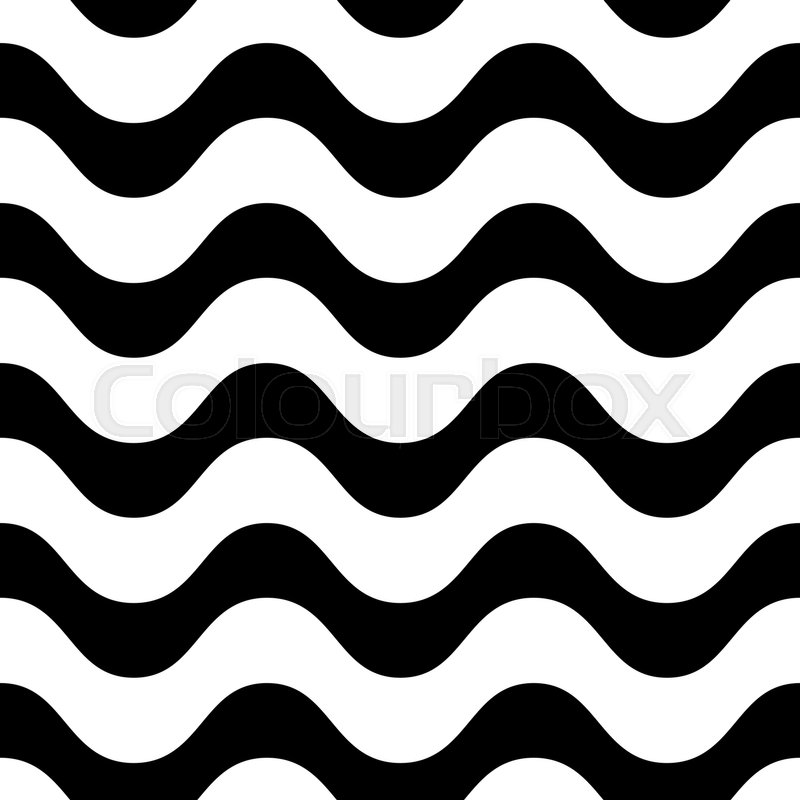 800x800 Horizontal Wavy Lines Vector Seamless Stock Vector Colourbox