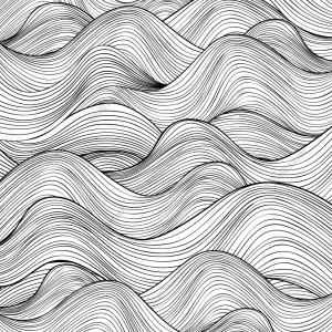 300x300 Simple Seamless Pattern Thin Horizontal Wavy Lines Vector Wallkeeper
