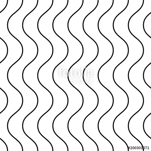 500x500 Vertical Thin Wavy Lines Vector Seamless Pattern Subtle Geometric