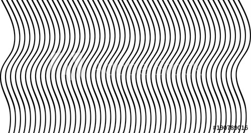 500x265 Black Wavy Lines Texture Design On White Background Monochrome