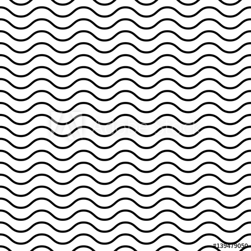 Seamless Wavy Pattern Black Thin Lines On White Background 500x500 Seamless Wavy Pattern Black Thin Lines On White Background