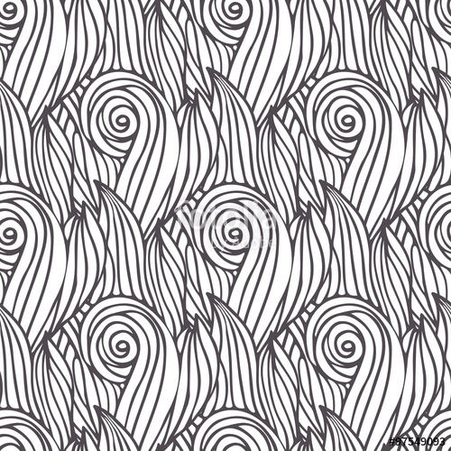 Wavy Pattern Handmade Doodle Wave Seamless Background Vector 500x500 Wavy Pattern Handmade Doodle Wave Seamless Background Vector
