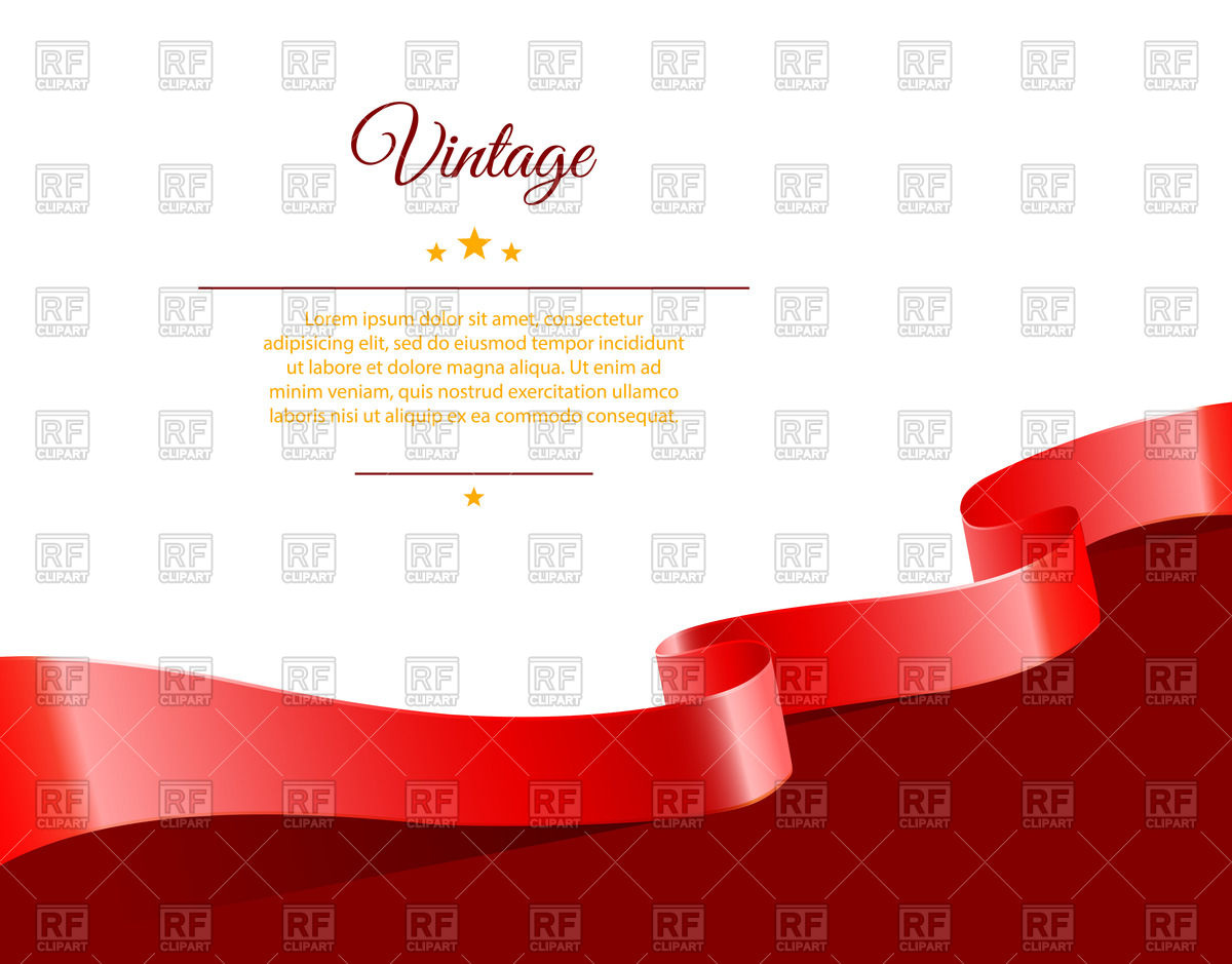 1200x939 Frame With Red Wavy Ribbon Vector Image Of Backgrounds, Textures