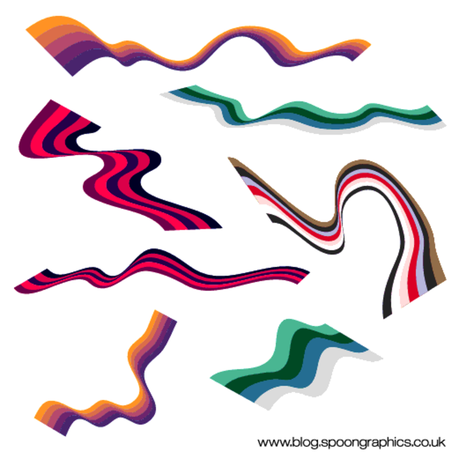 936x936 Abstract Wavy Ribbon Vectors Freevectors