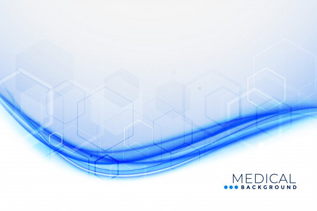 626x417 Medical Background With Blue Wavy Shape Vector Free Download
