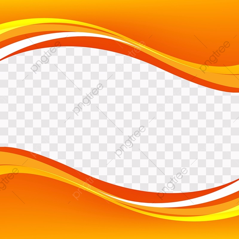 800x800 Orange Wavy Shapes On Transparent Background Curved, Orange